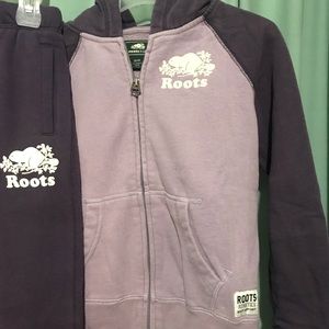 Roots Purple Girls track suit